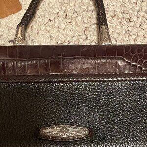 Brighton Pebbled Leather Wallet Clutch Crossbody Handbag